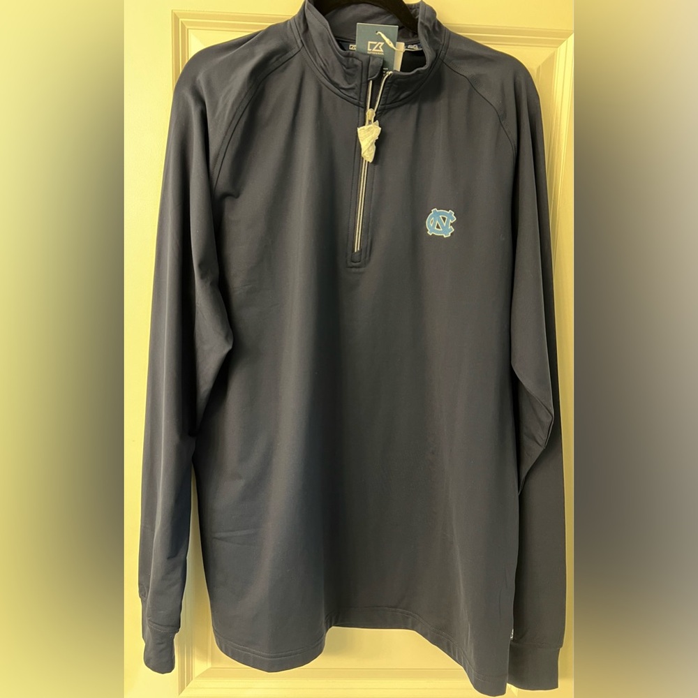 Cutter & Buck Men’s QTR zip North Carolina Tar-Heels